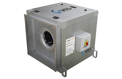 VES low noise Colourfan Extract Acoustic premium efficiency air handling unit